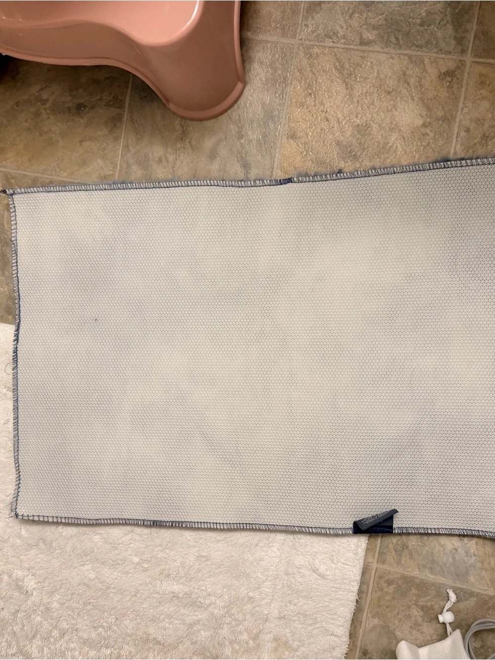 Blue Faux Fur Bath Rug - Plush Soft Bath Mat